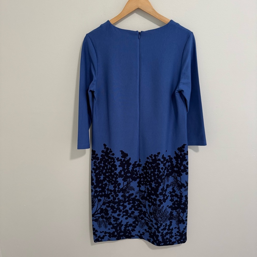 Boden Blue Floral Print Shift Dress - Picture 4 of 5